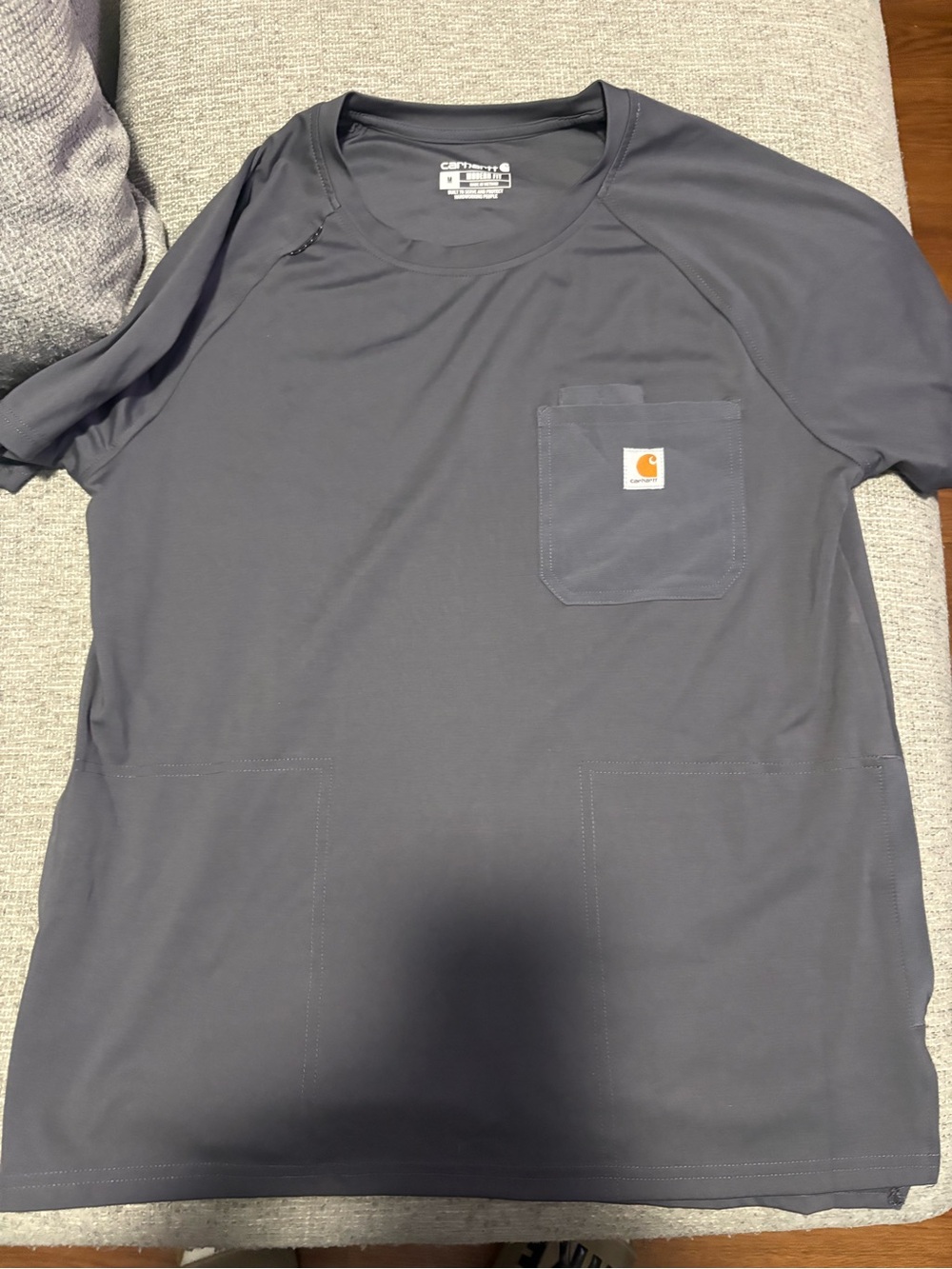carhartt scrubs mens force Cross Flex Henley Top 3 Pockets Size Medium